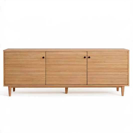Komoda z litego drewna mango, naturalny jasny brąz, 180 × 40 × 75 cm